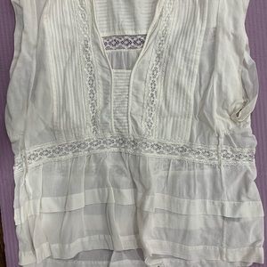 Isabel Marant Cream Sleeveless Blouse